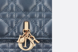 Miss Dior Mini Bag • Pastel Midnight Blue Pearlescent Cannage Lambskin