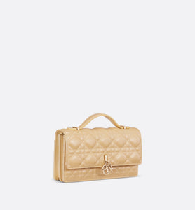 Miss Dior Mini Bag • Pastel Yellow Pearlescent Cannage Lambskin