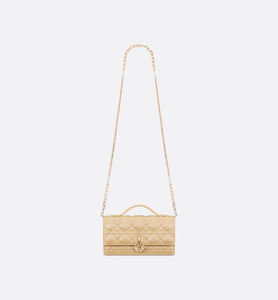 Miss Dior Mini Bag • Pastel Yellow Pearlescent Cannage Lambskin