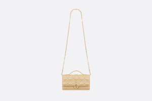 Miss Dior Mini Bag • Pastel Yellow Pearlescent Cannage Lambskin