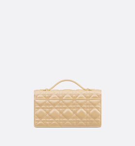 Miss Dior Mini Bag • Pastel Yellow Pearlescent Cannage Lambskin