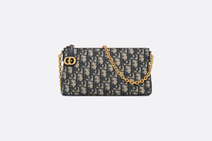 30 Montaigne Mini Shoulder Bag • Blue Dior Oblique Jacquard