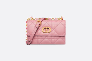 Miss Caro Mini Bag • Melocoton Pink Macrocannage Lambskin