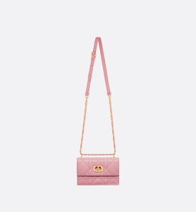 Miss Caro Mini Bag • Melocoton Pink Macrocannage Lambskin