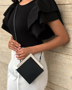 Cami, Black/Ivory