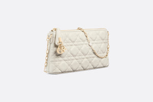 Miss Dior Mini Shoulder Bag • Latte Cannage Lambskin