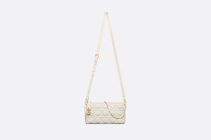 Miss Dior Mini Shoulder Bag • Latte Cannage Lambskin