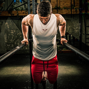 WHITE GYM TANK