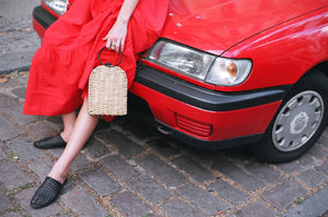 Espresso Wicker Bag Short