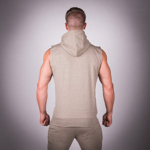 Ribbed Hoodie - Melange Olive