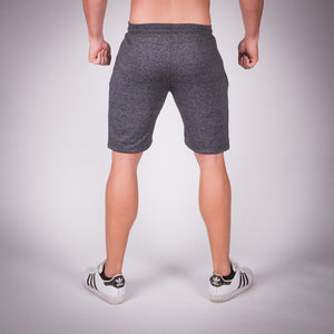 Ribbed Shorts - Melange Grey