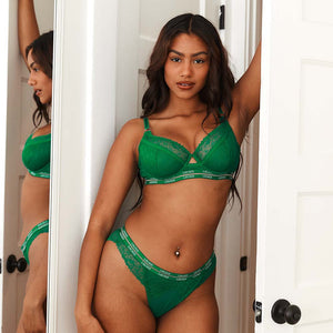 Vogue Balcony Bra (Set) - Emerald