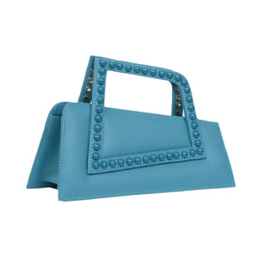 ASYMMETRICAL TOP HANDLE BAG