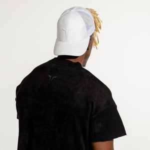 Wolf Trucker Cap - White