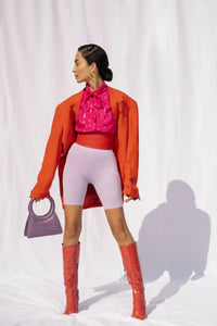 CIRCULAR TOP HANDLE BAG