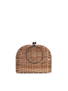 Espresso Wicker Bag Short