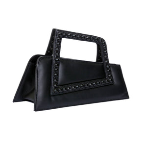 ASYMMETRICAL TOP HANDLE BAG