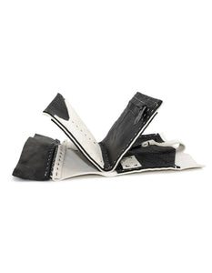 2tone open seam long wallet