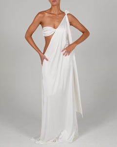 Anthia Maxi Dress in Ivory Ready to Ship