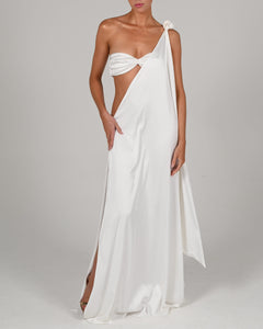 Anthia Maxi Dress in Ivory Ready to Ship