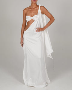 Anthia Maxi Dress in Ivory Ready to Ship