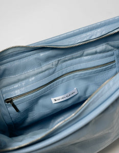 Blue hoop bag