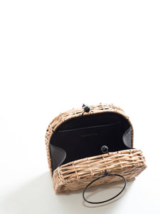 Espresso Wicker Bag Short