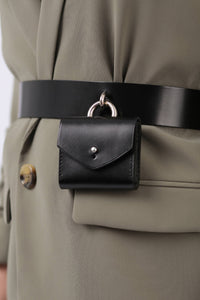 Leather Micro Waist Belt Bag
