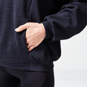 Code Ribbed Sweatshirt - Black Marl