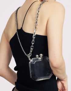 Gem Bag with Metal Chain