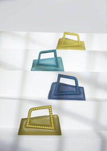 ASYMMETRICAL TOP HANDLE BAG