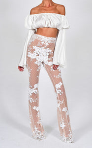 Ava Crop Top in Ivory Ready To Ship