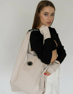 Shopper bag beige