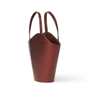 Iconic Infinity Handbag In Burgundy And Red