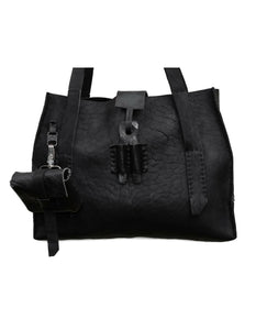 black culatta leather handbag